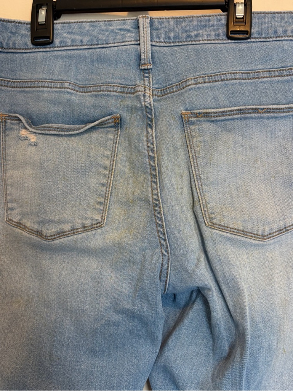 Light Blue Distressed Women’s Jeans - Picture 4 of 5